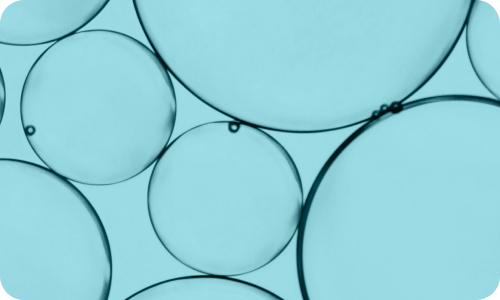 Bubbles representing cells