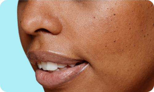 Close up of womans face